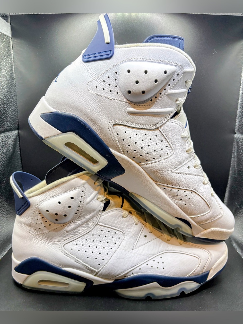 CLEAN 12M Jordan 6 Retro White Midnight Navy OG Box